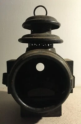 Ancienne lanterne de calèche old carriage lantern alte Kutschenlaterne - Photo 1/4