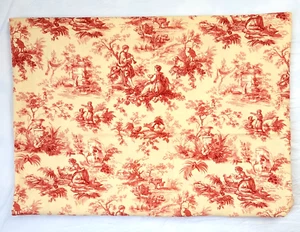 Waverly Rot Creme Toiletten Polsterstoff Viktorianisch Französisch Landleben 45x60 - Bild 1 von 9