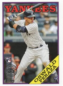 2023 Topps Series 2 #2T88-4 Oswald Peraza RC 1988 Topps New York Yankees - Picture 1 of 2