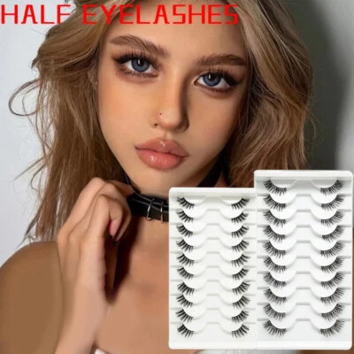 Half Eyelashes Multipack 3D Mink Eyelashes Natural Dramatic False Lashes Makeup - Image 1 of 4