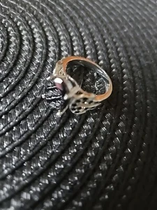 Lovely Vintage Large 925 Sterling Silver Marcasite Cocktail Ring Sz 7.75 - Picture 1 of 7