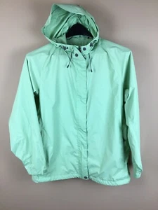 worldwide sportsman packable women’s extra-large wind rain full zip green jacket - Picture 1 of 10