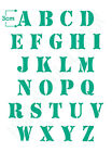 Buchstabenschablone Nr.41 Druck Buchstaben 3cm Schablone ABC Alphabet Schrift 