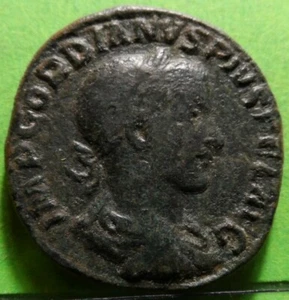 Marcus Antonius GORDIANUS III (238-244 dC) Sestercio, CAYON.-110, MBC, Ae - Imagen 1 de 2