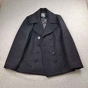 Spiewak & Sons Wool Coat Men Medium Blue Dugan Jacket Nautical Academia Heritage - Picture 1 of 12