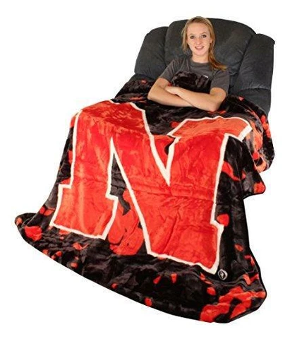 College Covers NCAA Rachel Throw Blanket, 63 in x 86 in, Nebraska Cornhuskers Cover