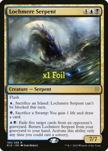 MTG Foil Trono di Eldraine ELD Serpente Lochmere come nuovo - Foto 1 di 1
