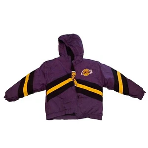 Los Angeles LAKERS YOUTH JACKET by MIGHTY-MAC~REVERSIBLE~SIZE 10-12 Med / Large - Picture 1 of 7