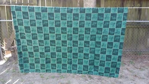 GREEN HOLLY CHRISTMAS PLAID RECTANGLE 62"X47" TABLECLOTH FREE SHIPPING - Imagen 1 de 1