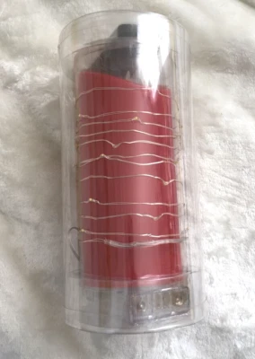 Luminara Rojo Control Remoto Vela Sin Llama con Luces de Hadas Pilar Nuevo Foto 1 de 4