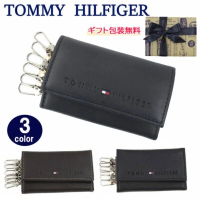 * Чехол для ключей Tommy Hilfiger 31TL17X005 тисненый логотип кожа 6 крючков Tommy ag-885700 - Изображение 1 из 3