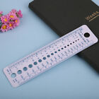 6pcs Embroidery Crochet Gauge Counting Frame Ruler Knitting Size Chart