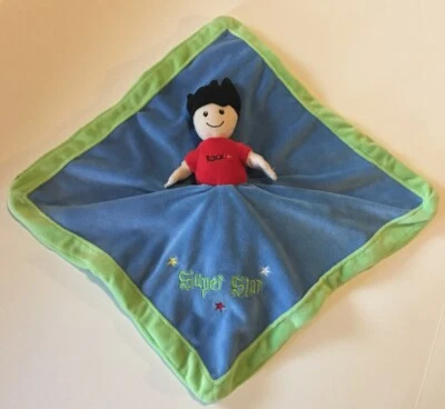 Música de guitarra Super Rock Star Baby Lovey azul com acabamento verde - Imagem 1 de 4