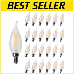 24-Pack Dimmable E12 Candle LED Bulbs - Soft White 2700K, Eye-Friendly Light - Picture 1 of 11