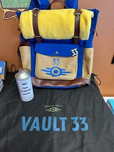Fallout Vault 33 Lucy’s Backpack with Blanket Water Bottle & Cover - Picture 1 of 6