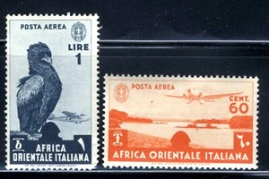 1936 AFRICA ORIENTALE ITALIANA "SOGGETTI VARI" AIRMAIL 🛩️SET MNH OG - Picture 1 of 1