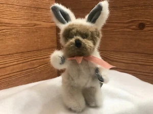Boyds 8" WATSON Plush Brown Bear Bunny Costume White Jointed Retired 1990-95 - Picture 1 of 6