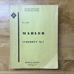MAHLER Sinfonia n. 1 Spartiti per orchestra in miniatura Kalmus n. Libro 290 spartiti musicali - Foto 1 di 6