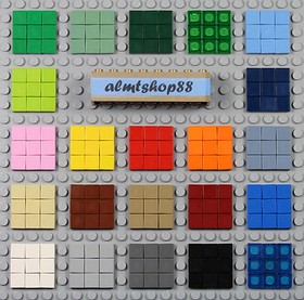 LEGO - 1x1 Square Tiles - PICK YOUR COLORS Smooth Finishing Flat Mosaic Bulk Lot