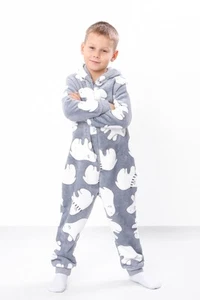 Boys’ Pajama Romper – Full-Length Zip & Ribbed Cuffs, Winter, Nosi svoe 6413... - Picture 1 of 9