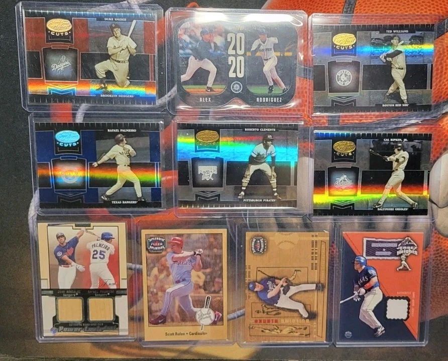 Lote de 17 tarjetas reliquias de béisbol/serie numeradas rasgadas/clementos/marineras Foto 1 de 4