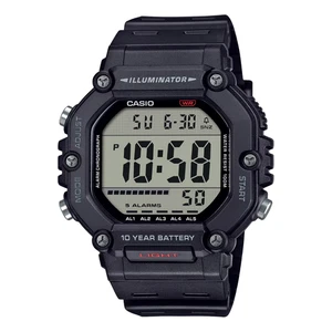 Casio AE1600H-1AV, Chronograph Watch, Black Resin Band, 5 AlarmS, Illuminator - Picture 1 of 2