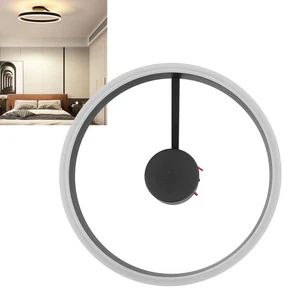 ~Ceiling Light LED Modern Round Dimmable Flush Mount Ceiling Light Fixture With - Picture 1 of 12