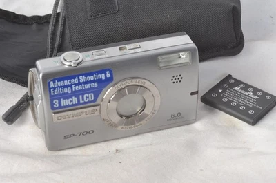 Olympus SP Series SP-700 6.0 MP Digital Camera - Silver - Image 1 of 4