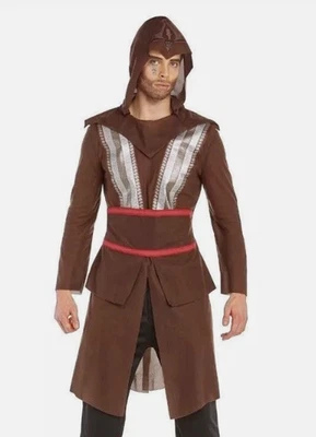 ASSASSIN'S CREED Aguilar MENS COSTUME M 32-34 NEW 3pc Robe Pants Hood Medium NWT - Photo 1/2