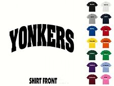 City Of Yonkers College Letters T-Shirt #404 - Free Shipping