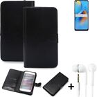 Phone Case Wallet Case For Oppo F19 And Earphones Cell Phone Black