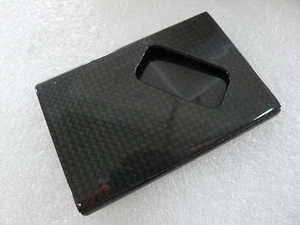 Carbon Fibre Business Card Credit Card Holder Case Wallet Clip Polished Glossy - Picture 1 of 4