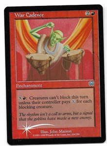 MTG War Cadence Foil Maschere Mercadiane Magic the Gathering - Foto 1 di 2