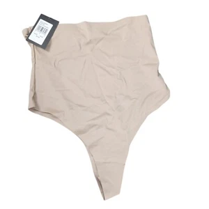 Fredericks Of Hollywood Nude High-Waisted Shapewear Thong 1X/2X Polyamide & Span - Picture 1 of 5