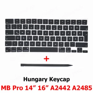 Nuovo A2442 A2485 Keycaps tasti ungherese per Macbook Pro M1 14" 16" Keycap Ungheria - Foto 1 di 3