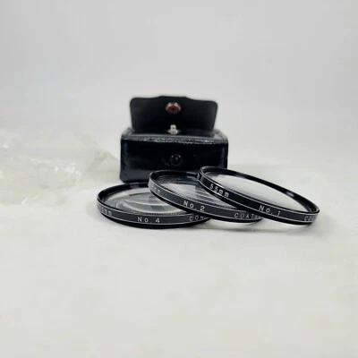 Vivitar 55mm Close-Up Lens Filter Set +1 +2 +4 Used With Carrying Case. - Image 1 of 4
