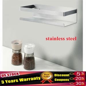 Kitchen Wall Mount Spice Rack Condiment Holder Organizer Seasoning Bottles Shelf - Picture 1 of 14