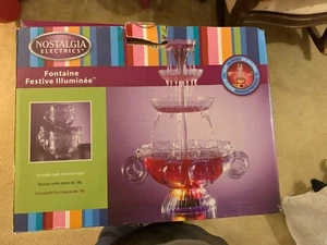Nostalgie Elektronik 3 Ebenen Bowle Schüssel Fountaine - Neu - Bild 1 von 7