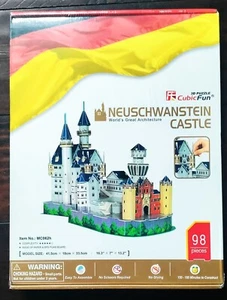 Neuscheanstein Castle Germany 3D Puzzle by CubicFun 98pc New & Sealed - Picture 1 of 4