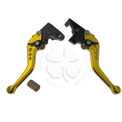 Palancas de embrague de freno CNC Shorty doradas para Yamaha FZ1 FZ6 FZ07 FZ09 mango manual Foto 1 de 3
