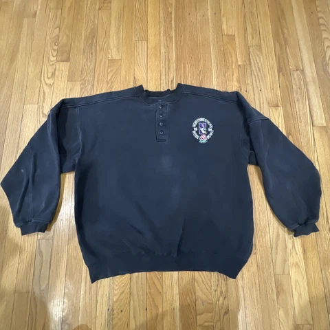 Vintage Northwestern Wildcats Sweatshirt Mens XL Black Rose Bowl Crewneck 90s Cover