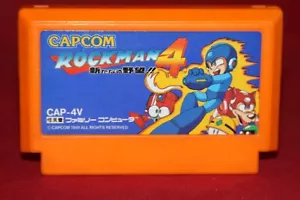 Rockman 4 (Nintendo Famicom, 1991) Authentic Game Cartridge (CAP-4V) - Picture 1 of 4