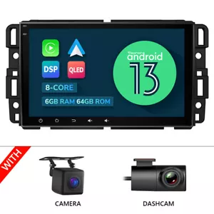 CAM+DVR+Android 13 8Core 6+64 8"Car Stereo GPS DSP For Chevy Silverado GMC Yukon - Picture 1 of 24