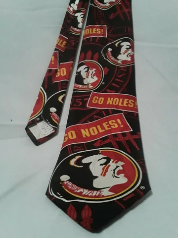 Florida State Seminoles University Go Noles Necktie Tie RM Sport 1994 Vintage Cover