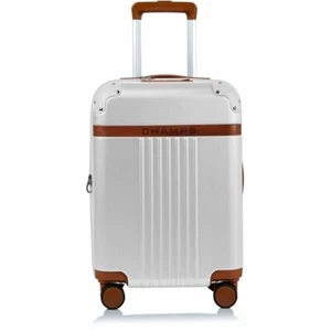 CHAMPS S1016C-MARFIL De Colección Equipaje de Mano Rígido TSA Bloqueo 360 Ruedas Puerto USB Marfil - Imagen 1 de 18