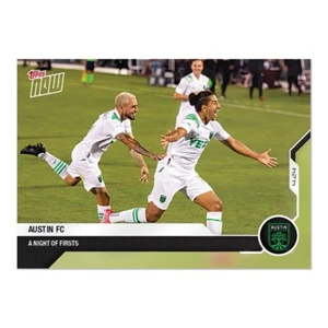 Austin FC 2021 MLS Topps Now Card 9 First Goal + Win in Franchise History Soccer - Picture 1 of 2