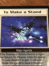 TO MAKE A STAND THE GREAT WAR BABYLON 5 CCG RARE CARD NEAR MINT NEVER PLAYED