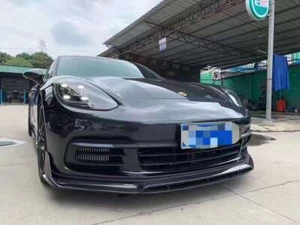 Carbon Spoilerlippe für Porsche Panamera 971 Turbo GTS Frontansatz Front Splitte - Bild 1 von 3