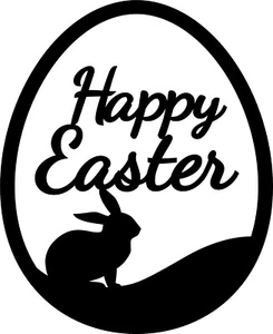 Happy Easter Egg Vinyl Decal Sticker for Car/Window/Wall - Picture 1 of 2