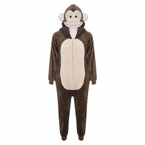 Kids Girls Boys A2Z Onesie One Piece Soft Fluffy Monkey World Book Day Costume - Picture 1 of 9